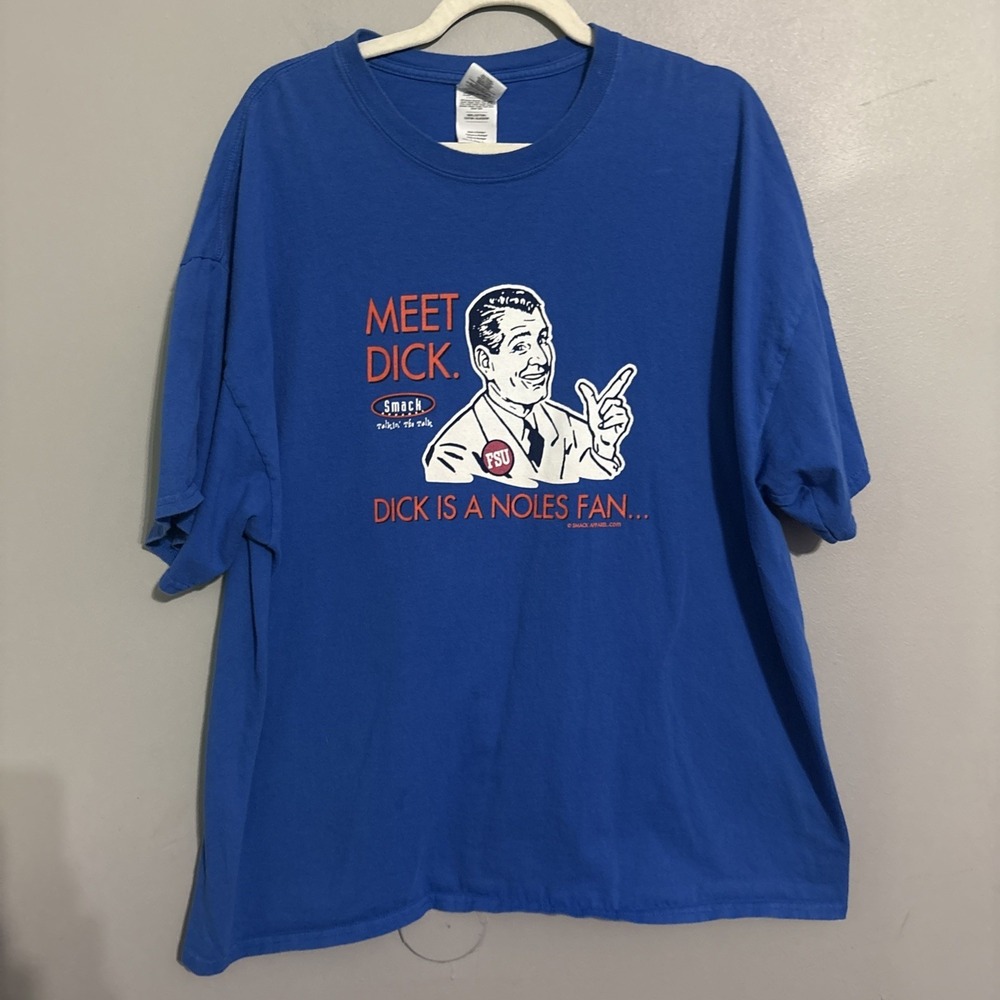 Mens 2XL Duke Blue Devils Dont Be A Dick Smack Talk Anti Carolina 2 Side T Shirt